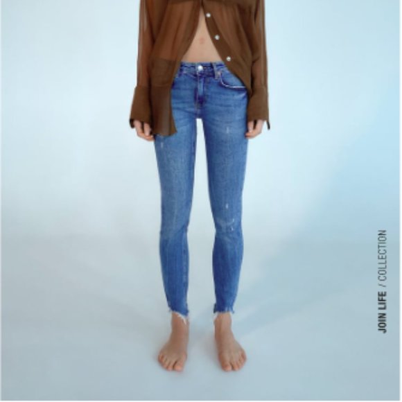 ZARA Skinny Ripped Jeans